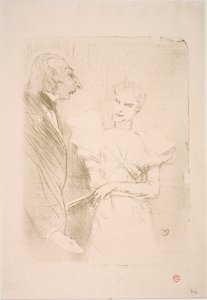 Brandès and Leloir in Cabotins by Henri de Toulouse Lautrec
