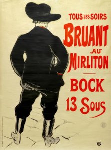 Bruant at the Mirliton by Henri de Toulouse Lautrec
