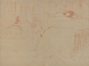 Collapsed on the Bed, from the series Elles by Henri de Toulouse Lautrec