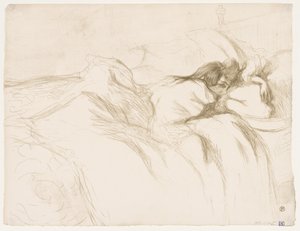 Elles: Woman Sleeping by Henri de Toulouse Lautrec
