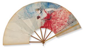 Fan by Henri de Toulouse Lautrec