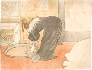 Woman at the Tub by Henri de Toulouse Lautrec