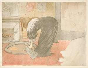 Woman at the Tub, from the series Elles by Henri de Toulouse Lautrec