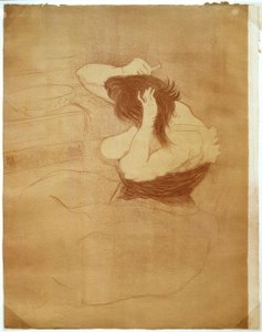 Woman Combing Her Hair, The Hairstyle by Henri de Toulouse Lautrec