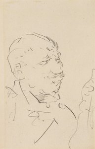 Head of a Man by Henri de Toulouse Lautrec