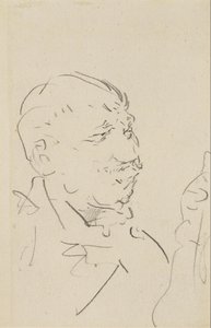Head of a Man by Henri de Toulouse Lautrec