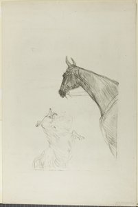 Horse and Collie by Henri de Toulouse Lautrec