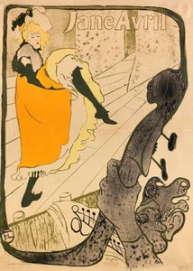 Jane Avril by Henri de Toulouse Lautrec