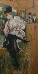 Jane Avril Dancing by Henri de Toulouse Lautrec