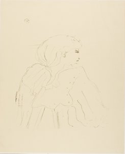 Jane Hading, from Treize Lithographies by Henri de Toulouse Lautrec