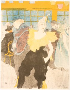 The Clowness at the Moulin Rouge by Henri de Toulouse Lautrec