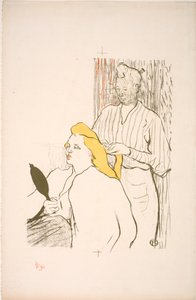 La Coiffure. Programme of the Théâtre Libre by Henri de Toulouse Lautrec