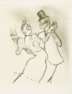 La Goulue and Valentin la Desossee by Henri de Toulouse Lautrec