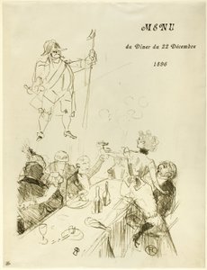 The Swiss, Menu by Henri de Toulouse Lautrec