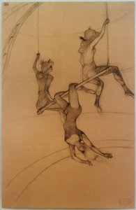 The Flying Trapeze by Henri de Toulouse Lautrec