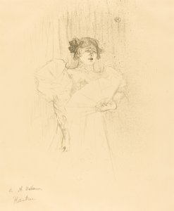 Luce Myres Full Face by Henri de Toulouse Lautrec