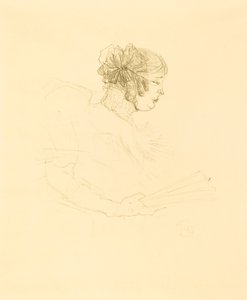 Luce Myres in Profile by Henri de Toulouse Lautrec