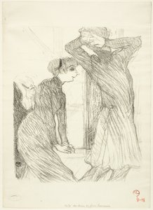Lugné-Poé and Bady, in "Au-Dessus des Forces Humaines" by Henri de Toulouse Lautrec