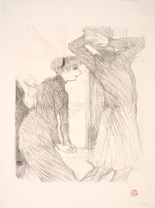 Lugné Poë and Berthe Bady in Above Human Forces by Henri de Toulouse Lautrec