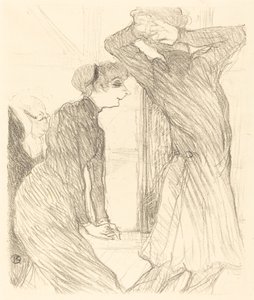 Lugne Poe and Baldy in Above Human Strength by Henri de Toulouse Lautrec