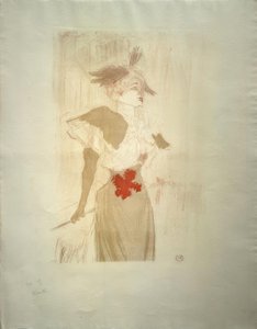Mademoiselle Marcelle Lender, Standing by Henri de Toulouse Lautrec
