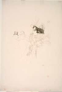 Miss May Belfort at the Irish American Bar, Rue Royale by Henri de Toulouse Lautrec
