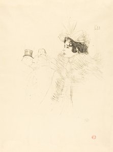 Miss May Belfort in the Irish and American Bar, rue Royale by Henri de Toulouse Lautrec
