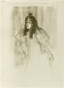 Miss May Belfort with Long Hair by Henri de Toulouse Lautrec