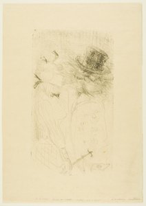 Old Man and Young Girl by Henri de Toulouse Lautrec