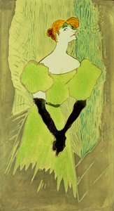 Portrait of Yvette Guilbert by Henri de Toulouse Lautrec