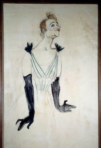Portrait of the Singer Yvette Guilbert by Henri de Toulouse Lautrec