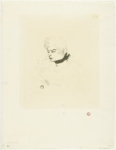 Portrait of Mademoiselle Pois Vert by Henri de Toulouse Lautrec