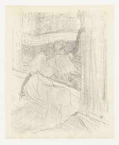 Portrait of Actress Yvette Guilbert Bowing to the Audience (Yvette Guilbert: English Series) by Henri de Toulouse Lautrec