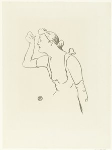 Portrait of Singer Paula Brebion by Henri de Toulouse Lautrec