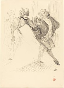 Rejane and Galipaux in Madame Sans-Gêne by Henri de Toulouse Lautrec