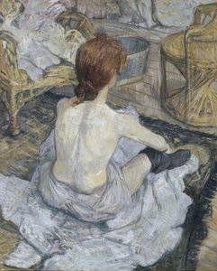 The Redhead, also called The Toilet by Henri de Toulouse Lautrec