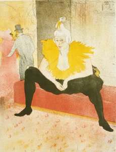 Seated Female Clown (Mademoiselle Cha-U-Kao), plate one from Elles by Henri de Toulouse Lautrec