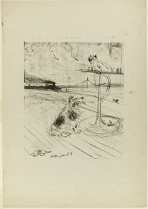The Dog and the Parrot by Henri de Toulouse Lautrec