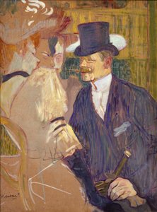 The Englishman William Tom Warrener at the Moulin Rouge by Henri de Toulouse Lautrec