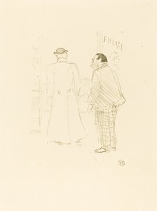 The First Vendor of Jourdan and Brown by Henri de Toulouse Lautrec