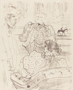 The Forfeit, 1897 by Henri de Toulouse Lautrec