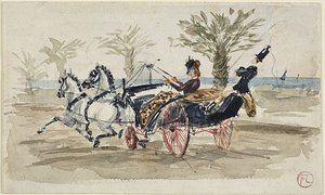 The Promenade des Anglais in Nice by Henri de Toulouse Lautrec