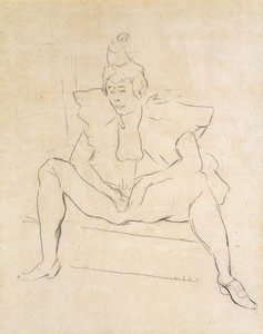 The Sitting Clown by Henri de Toulouse Lautrec