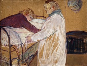 Two Women Making Their Bed by Henri de Toulouse Lautrec