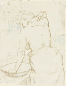 Woman Washing—The Toilet, plate five from Elles by Henri de Toulouse Lautrec