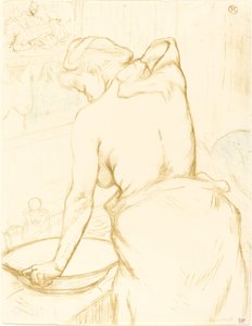 Woman Washing Herself by Henri de Toulouse Lautrec