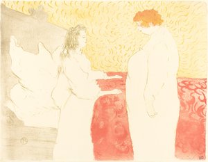Woman in Bed, Profile by Henri de Toulouse Lautrec