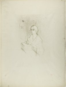 Yahne in Her Box, in The Difficult Age by Henri de Toulouse Lautrec