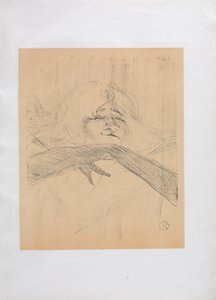 Yvette Guilbert-English Series: Linger Longer Loo by Henri de Toulouse Lautrec