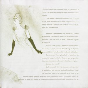Yvette Guilbert-French Series: No. 4 by Henri de Toulouse Lautrec